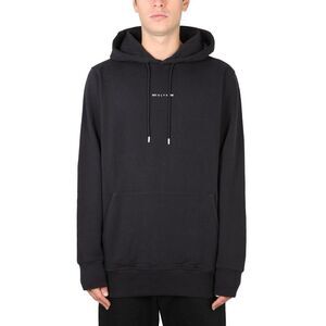 1017 ALYX 9SM Men's Logo Detail Hoodie Men BLACK Sweaters & Cardigans